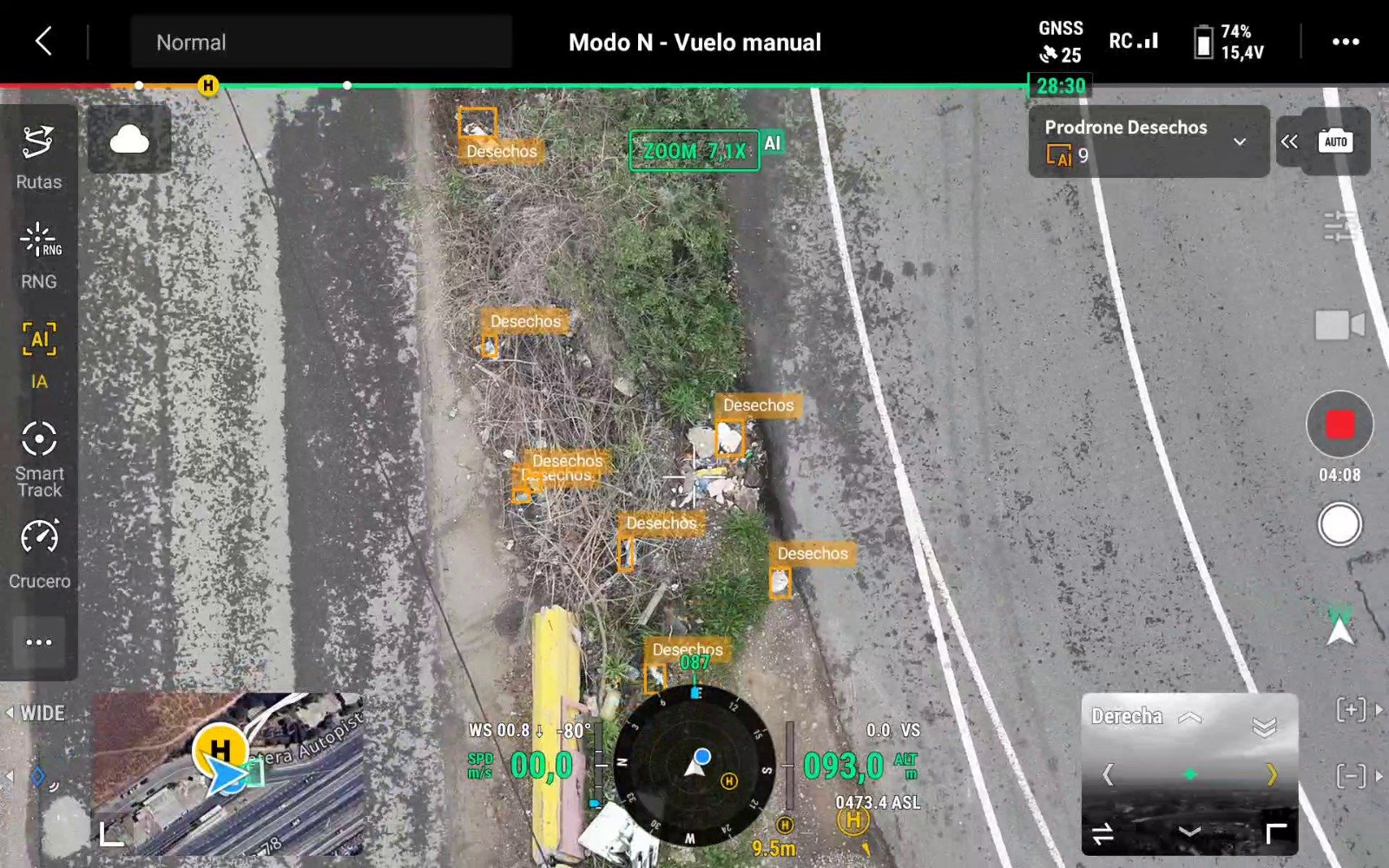 IA para drones en reconocimiento de basura y desechos
