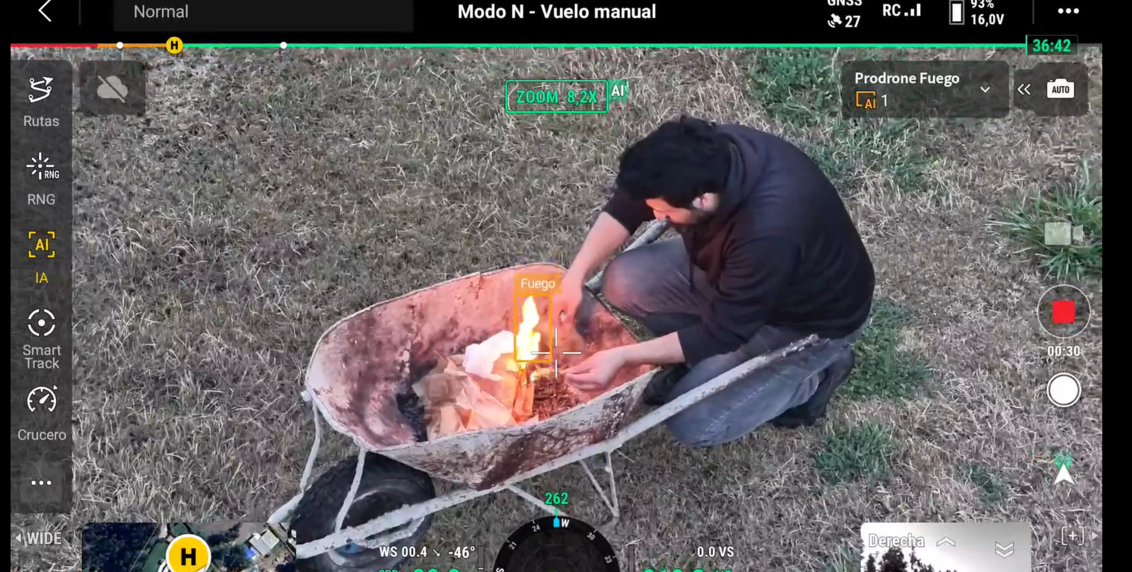 IA para drones en reconocimiento de actos de fuego intencional
