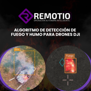 Algoritmo de detección de fuego y humo para drones DJI